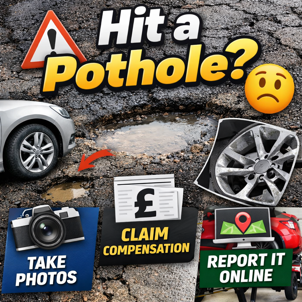 Image for Hit a Pothole in Newbury? How to Claim Compensation and Report Road Damage