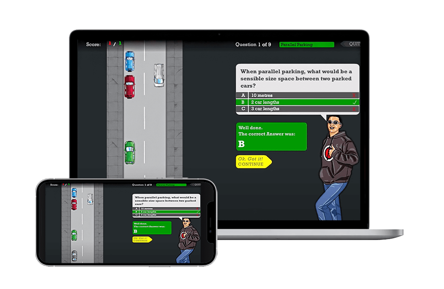 Learn to drive online, practice your driving theory test with our easy to follow videos and multiple choice questions.